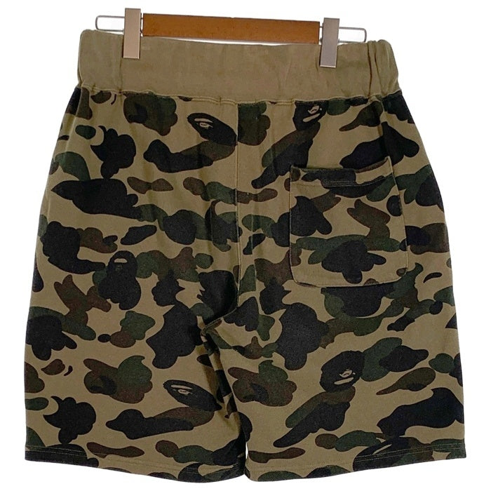A BATHING APE ア ベイシング エイプ 1ST CAMO SWEAT SHORTS ファースト カモ スウェット ショーツ ハーフパンツ カモ 001SPI301015M Size XL 福生店