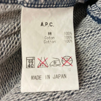 A.P.C. アーペーセー スウェットトレーナー 裏毛 ネイビー sizeM 瑞穂店