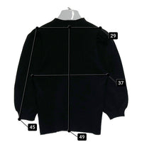 JUSGLITTY ジャスグリッティー ボリュームスリーブニット ブラック size2 瑞穂店