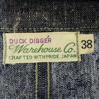 WAREHOUSE ウエアハウス ダックディガー 2119 シャンブレーショップコート インディゴ ネイビー Size38 瑞穂店