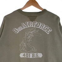 TOYS McCOY トイズマッコイ 8TH AIR FORCE 401 B.G. 両V スウェットトレーナー グリーン Size L 福生店