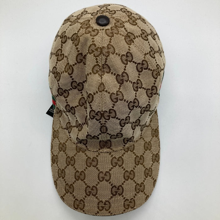 GUCCI グッチ キャップ シェリーライン GG柄 帽子 ベージュ sizeS 瑞穂店