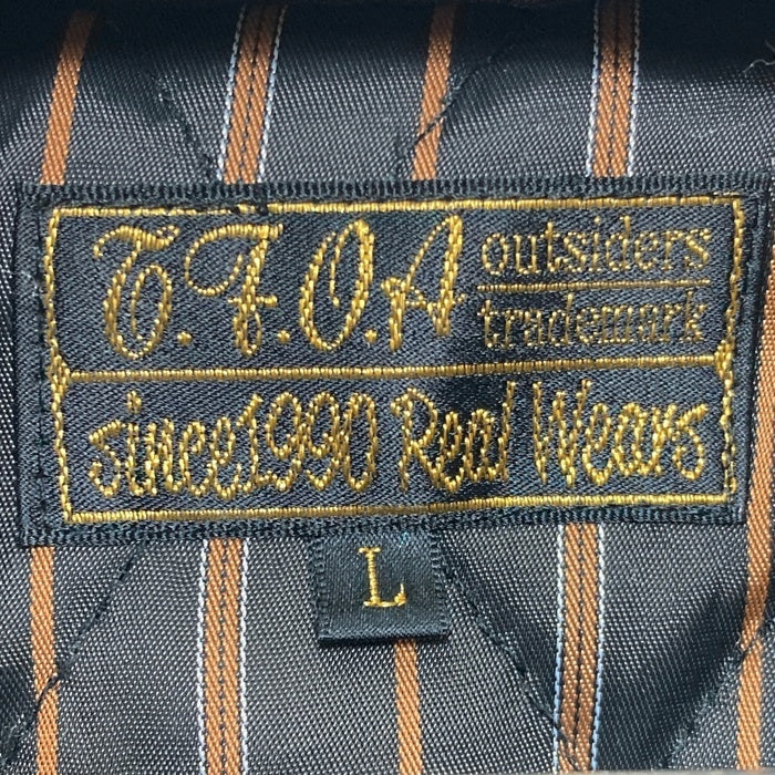 T.F.O.A クローズ 武装戦線 ウール レザー スポーツジャケット ブラック Size L 瑞穂店