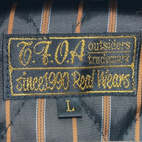 T.F.O.A クローズ 武装戦線 ウール レザー スポーツジャケット ブラック Size L 瑞穂店