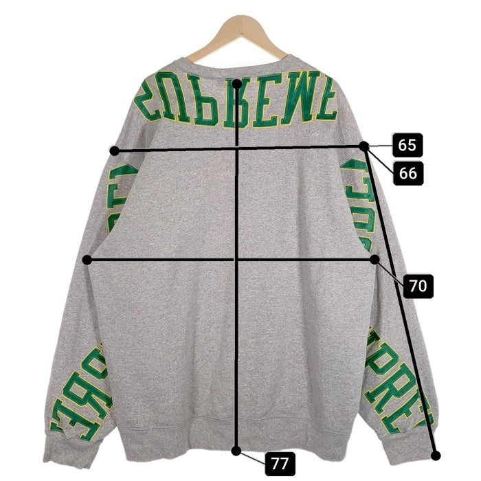 SUPREME シュプリーム 22SS Multi Arc Crewneck マルチ アーチロゴ クルーネックスウェットトレーナー グレー グリーン Size XXL 福生店