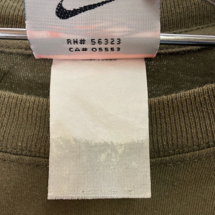NIKE ナイキ USA製 スウッシュ 刺繍 Tシャツ オリーブ sizeL 瑞穂店