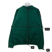 FRUIT OF THE LOOM フルーツオブザルーム USA製 正面ワッペン スウェットトレーナー グリーン sizeL 瑞穂店