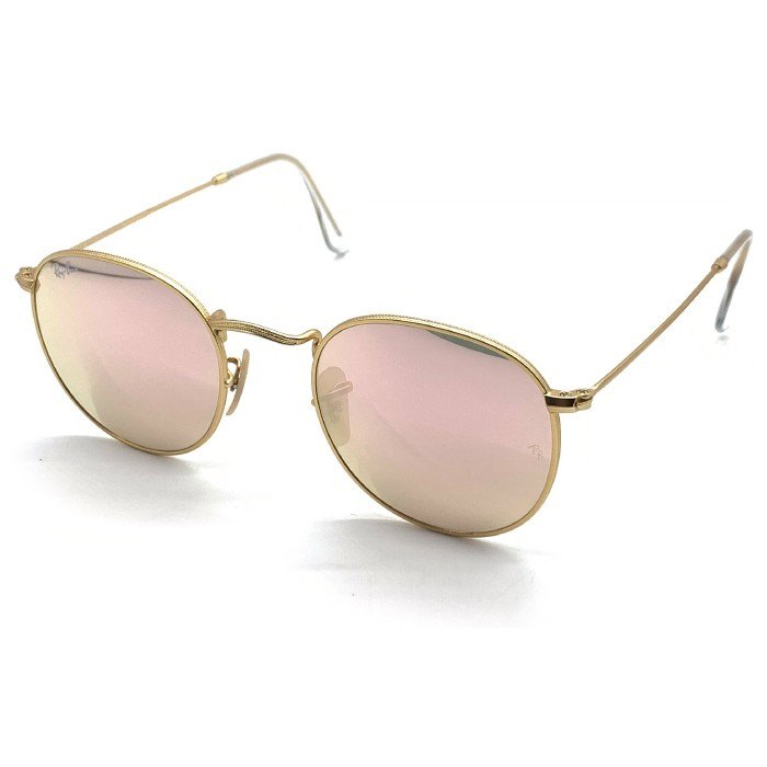 Ray-Ban レイバン ROUND METAL ラウンドメタル サングラス ゴールドフレーム ミラーレンズ RB3447 福生店