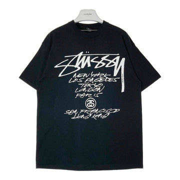STUSSY ステューシー FUTURA WORLD TOUR フューチュラ ワールドツアー Tシャツ ブラック sizeL 瑞穂店