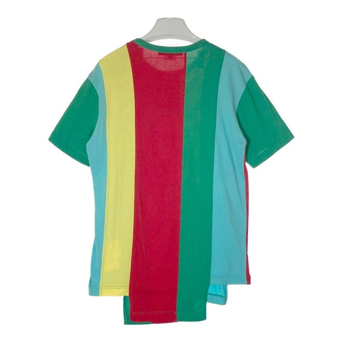 COMME des GARCONS HOMME DEUX コムデギャルソンオムドゥ DK-T003 AD2022 マルチカラー ストライプ Tシャツ sizeM 瑞穂店