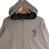 BILLIONAIRE BOYS CLUB ビリオネアボーイズクラブ サーマル ジップアップ フーディー パーカー グレー Size L 福生店