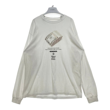 NEIGHBORHOOD ネイバーフッド Money Over Power プリントロングスリーブTシャツ ホワイト Size XXL 瑞穂店