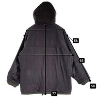 00’s NIKE ナイキ リバーシブル フーデッドジャケット ナイロン フリース モスグリーン チャコール Size M 福生店