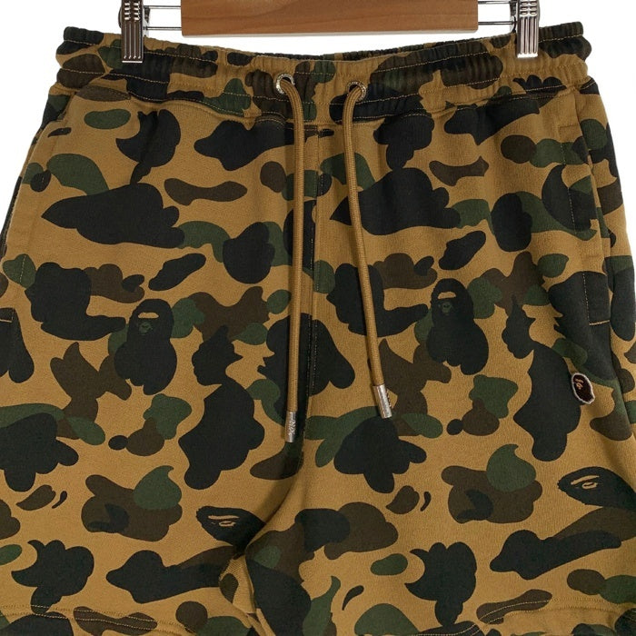 A BATHING APE アベイシングエイプ カモフラージュ スウェットショートパンツ 001SPK301308M Size L 福生店