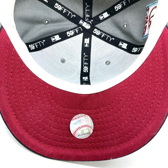 NEW ERA ニューエラ 59FIFTY WHITE SOX 2トーン ベースボールキャップ グレー×ネイビー size7 1/4(57.7cm) 瑞穂店