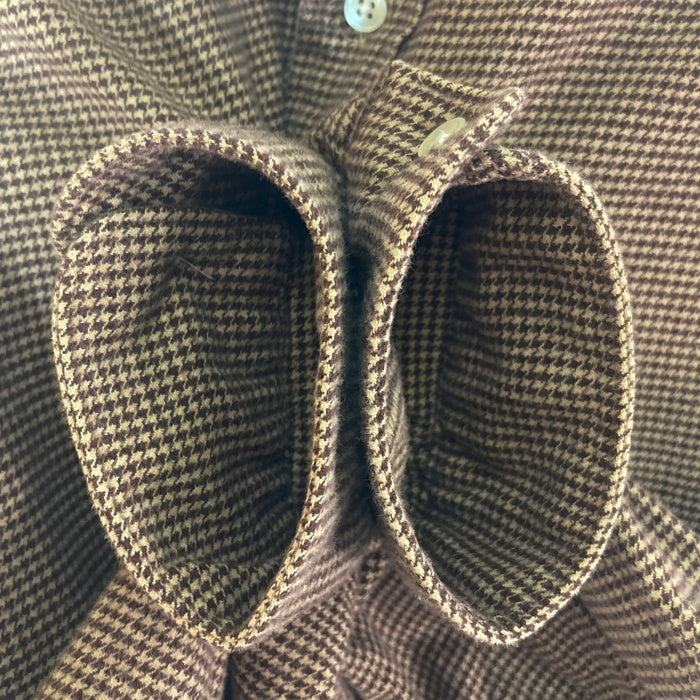Polo Ralph Lauren ポロラルフローレン 千鳥柄 ネルシャツ ブラウン sizeM 瑞穂店