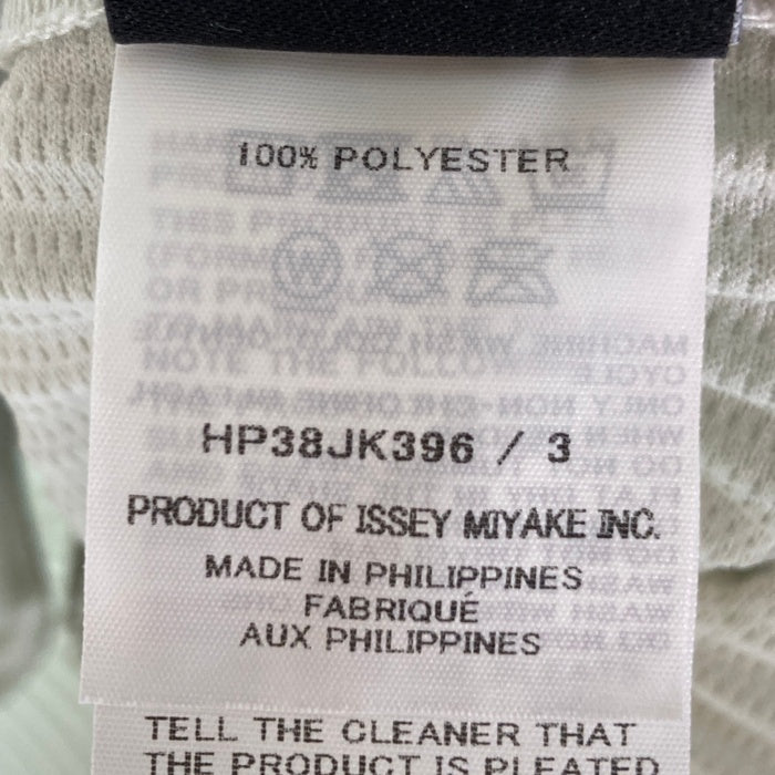 HOMME PLISSE ISSEY MIYAKE オムプリッセイッセイミヤケ HP38JK396 プリーツ ロングスリーブ Tシャツ ライトグレー size3 瑞穂店