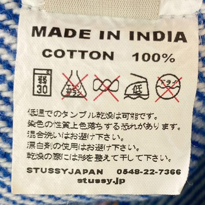 Stussy ステューシー メキシカンパーカー ストライプ ブルー×ホワイト sizeS 瑞穂店