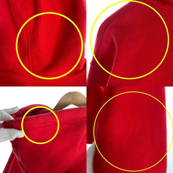 SUPREME シュプリーム アーチロゴ ジップアップ フーディー パーカー レッド カナダ製 オールド Size XL 福生店