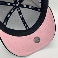 NEW ERA ニューエラ 59FIFTY Atlanta Braves アトランタ ブレーブス ベースボールキャップ グレー ブラック サイドパッチ Size 7 1/4 (57.7cm) 福生店