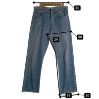 90's Levis リーバイス 501 ボタン裏524 サークルR blank tab ブランクタブ カットオフ デニムパンツ ライトブルー 501-0118 USA製 Size W31 L34 福生店
