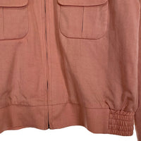 Dry Bones ドライボーンズ レーヨン ジップアップジャケット ピンク 肩パッド Size 38 福生店