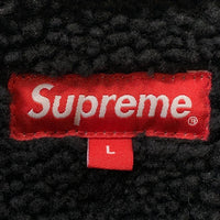 SUPREME シュプリーム 23SS Faux Shearling Hooded Jacket フェイクレザー シアリングフーデッドジャケット ブラック 内ボア Size L 福生店