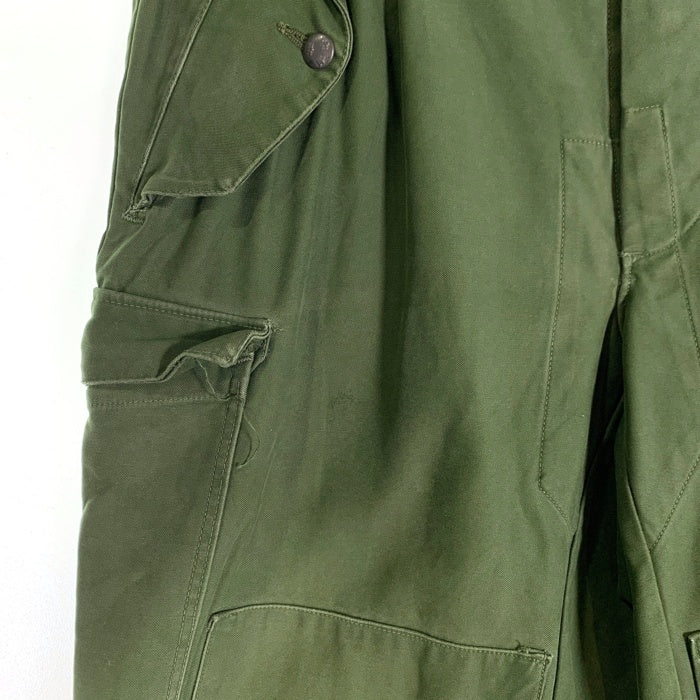 スウェーデン軍 ミリタリーカーゴパンツ ダブルニー グリーン Size C48 福生店