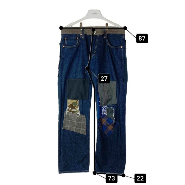 JUNYA WATANABE COMME des GARCONS MAN ジュンヤワタナベ コムデギャルソンマン Levi's リーバイス WD-P209 AD2019 503 パッチワークデニム インディゴ sizeS 瑞穂店