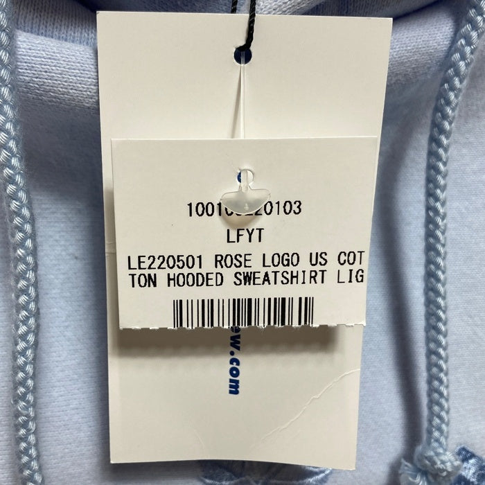 LFYT エルエフワイティー Rose Logo US Cotton Hooded Sweatshirt プルオーバースウェットパーカー ライトブルー LE220501 Size L 瑞穂店