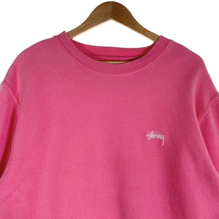STUSSY ステューシー コットン クルーネックスウェット ピンク Size M 福生店