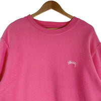 STUSSY ステューシー コットン クルーネックスウェット ピンク Size M 福生店