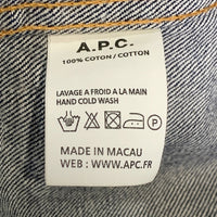 A.P.C. アーペーセー デニムジャケット インディゴ マカオ製 Size S 福生店