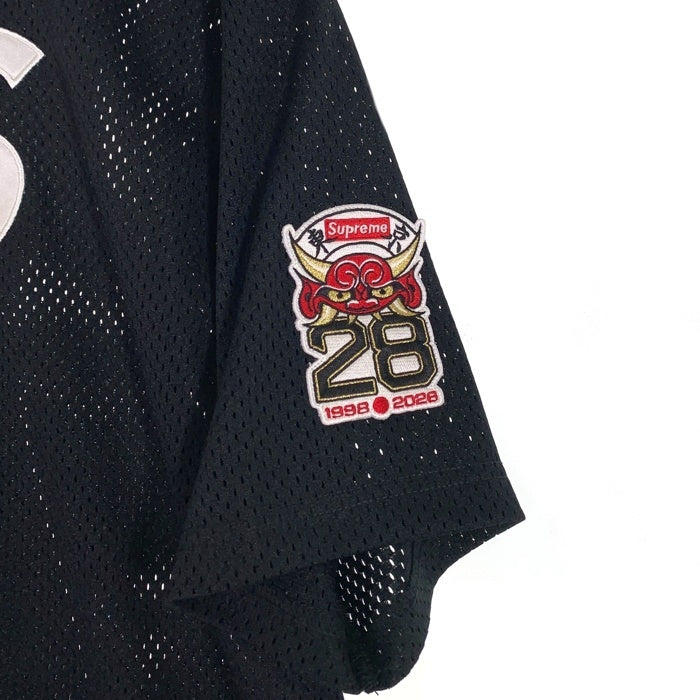 SUPREME シュプリーム Shop S Logo Baseball Henley ショップ Sロゴ 半袖 ベースボール シャツ ブラック Size S 福生店