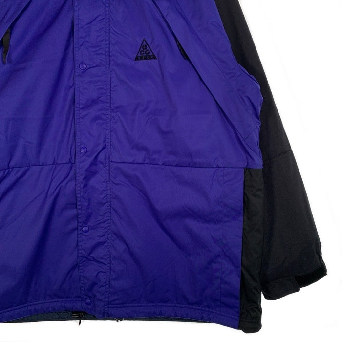 90's~ NIKE ナイキ ナイロン ジップアップジャケット ネイビー 中綿 H60207PAS マレーシア製 Size L 福生店