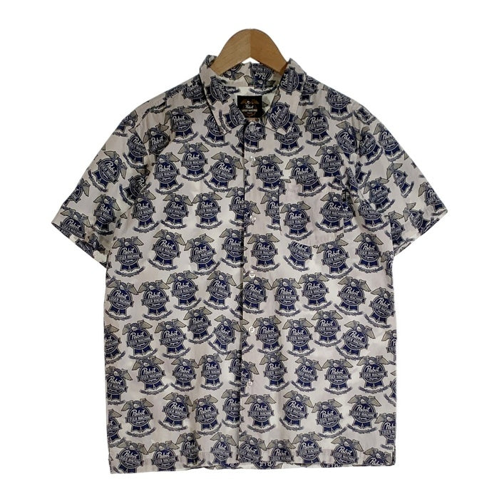 Pabst Blue Ribbon パブストブルーリボン LOSER MACHINE ルーザーマシーン 半袖 シャツ ホワイト ブルー Size M 福生店