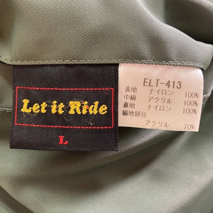 Let it Ride レットイットライド ELT-413 MA-1 リバーシブル フライトジャケット オリーブ sizeL 瑞穂店