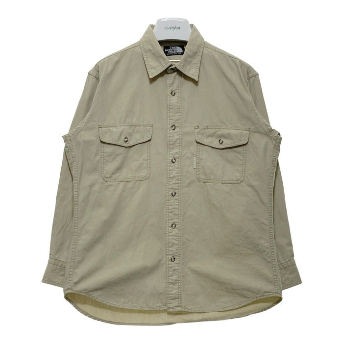 THE NORTH FACE ザノースフェイス リップストップ 長袖シャツ カーキ sizeM 瑞穂店