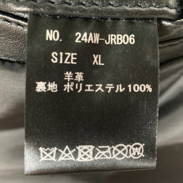 JACKROSE ジャックローズ ラムレザー ダブルライダースジャケット ブラック 24AW Size XL 瑞穂店