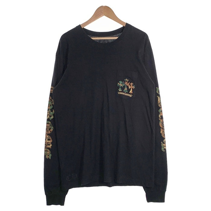 Chrome Hearts クロムハーツ Camo Horseshoe L/S Tee カモフラージュホースシュー プリントロングスリーブTシャツ ブラック Size XL 福生店