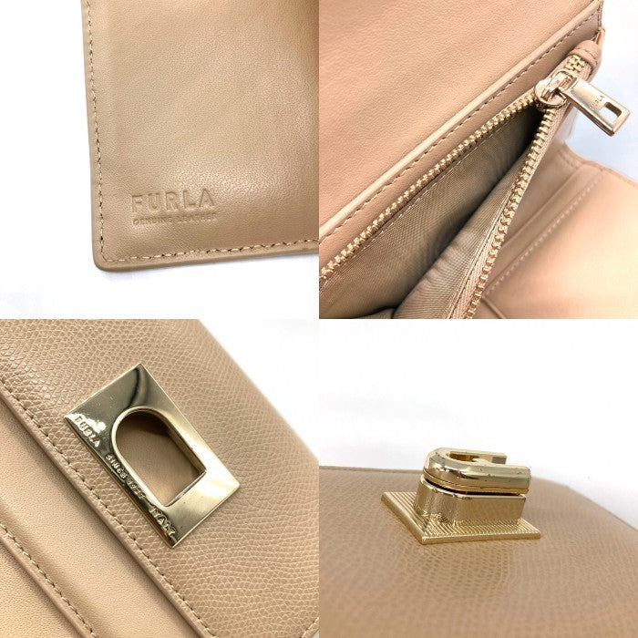 FURLA フルラ PCW4ACO ターンロック 三つ折り 財布 ベージュ 瑞穂店