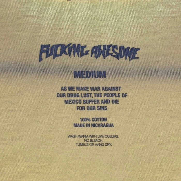 Fucking Awesome ファッキンオーサム HOOPIN TEE プリントTシャツ バター Size M 福生店