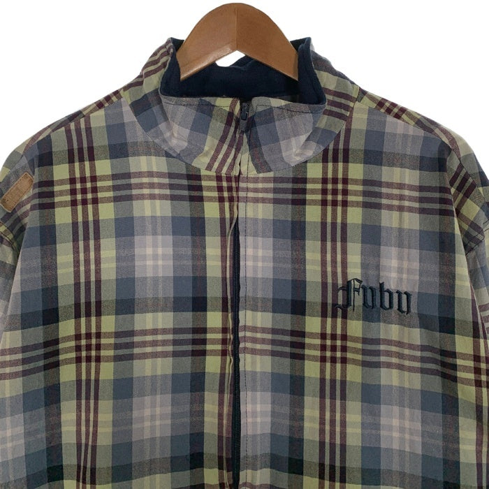 FUBU フブ チェック柄 ジップアップリブブルゾン ジャケット マルチ Size L 福生店