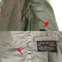 U.S. ARMY 60's ALPHA INDUSTRIES アルファインダストリーズ N-2B コヨーテファー  黒タグ CONMERジッパー フライトジャケット オリーブ MIL-J-6278D / 8415-270-0366 /DSA-1-2355-63-C  SIze M 福生店