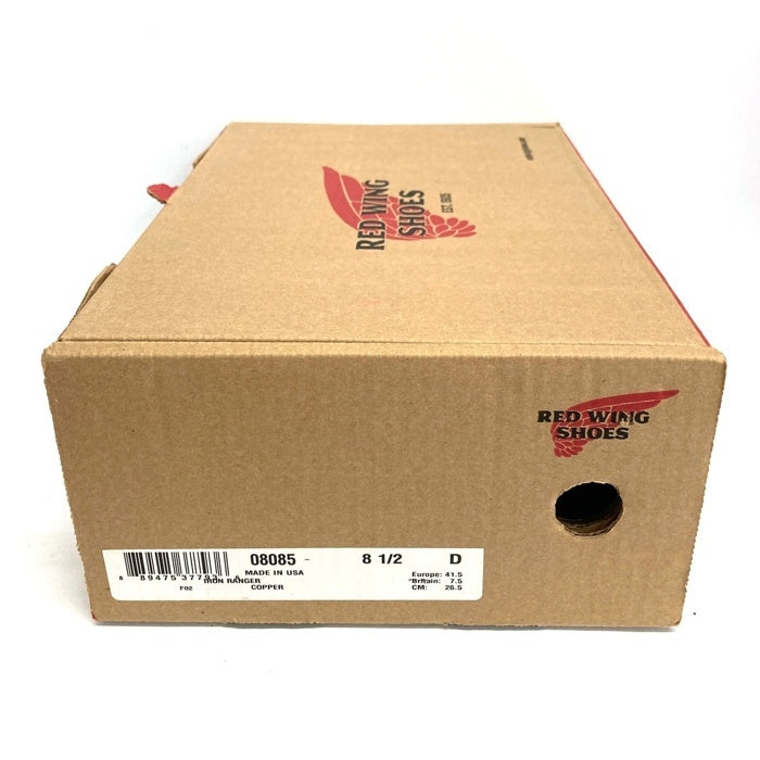 RED WING レッドウィング 8085 Iron Ranger アイアンレンジャー レザーワークブーツ ブラウン 07/21 Size 26.5cm 瑞穂店