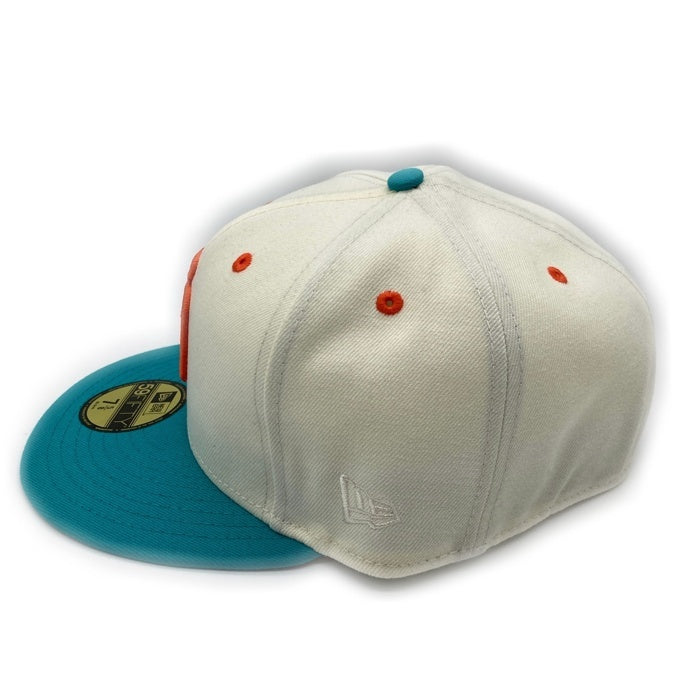 NEW ERA ニューエラ THE CAP 59FIFTY SAN DIEGO PADRES Miami drive pack ベースボールキャップ アイボリー×エメラルドグリーン size60.6 瑞穂店