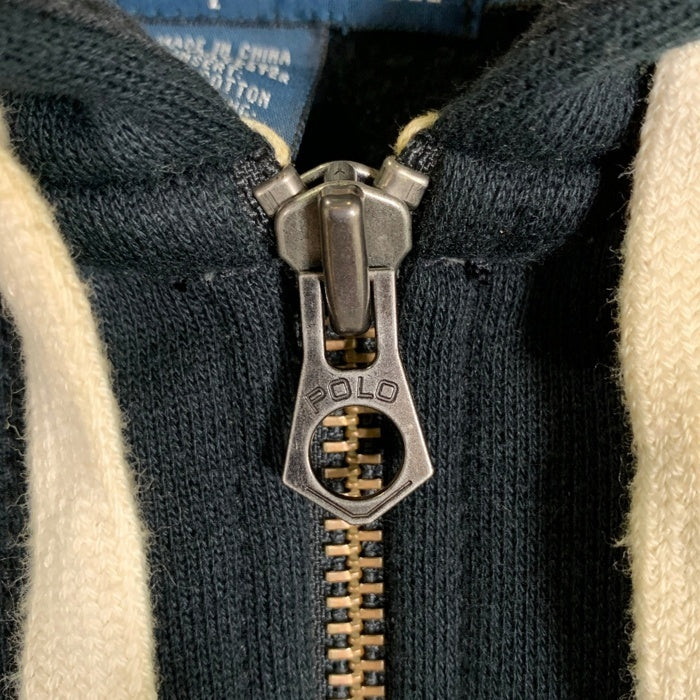 POLO RALPH LAUREN ポロ ラルフローレン フード裏サーマル ジップアップ パーカー フーディー ブラック Size Ｓ 福生店