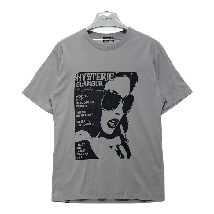 HYSTERIC GLAMOUR ヒステリックグラマー HYS COSMETICS プリントTシャツ ライトグレー 02211CT31 Size S 瑞穂店