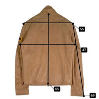 ICE BERG アイスバーグ スタンドカラーレザージャケット キャメル 121-52-11103 Size 52/36 福生店