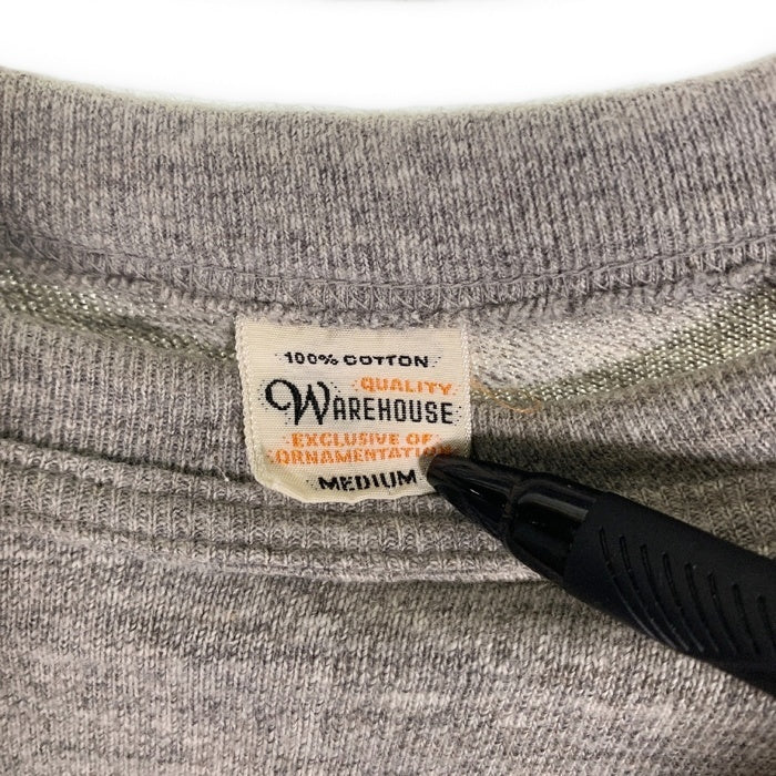 WAREHOUSE ウエアハウス 4601 CLIFTON プリントTシャツ 杢グレー Size M 福生店